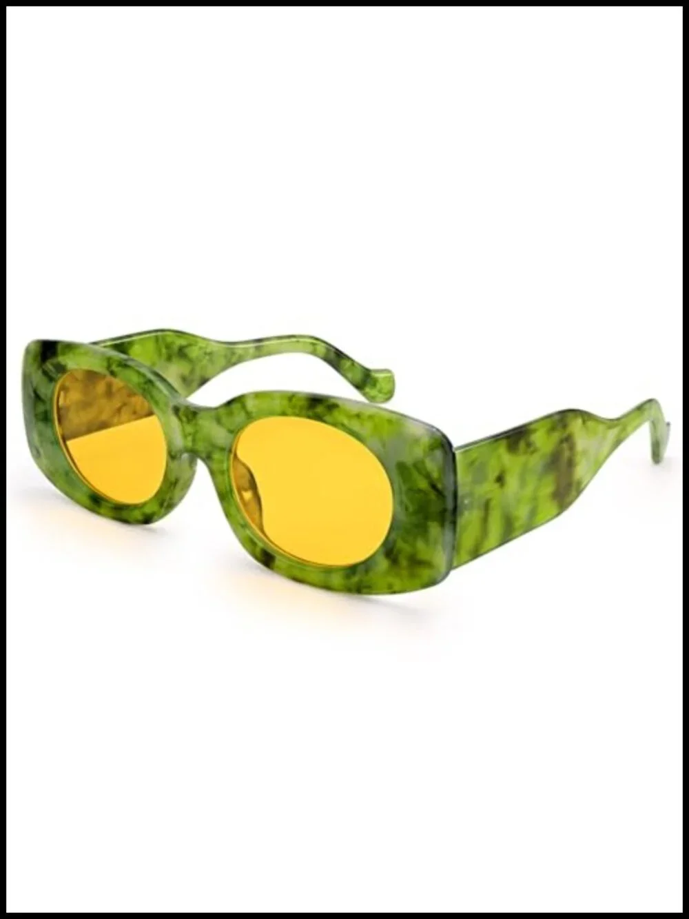 Retro Y2K Rectangle UV400 Sunglasses Square Frame Shades